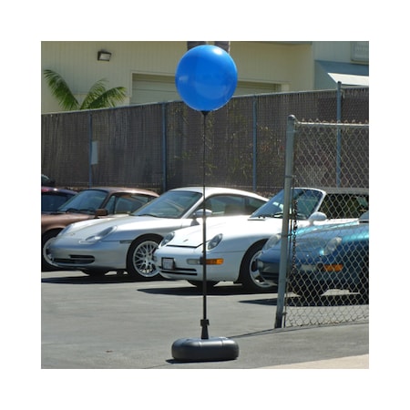 Reusable Balloon Ground Pole Kit W/ Water Base: Happy Face
